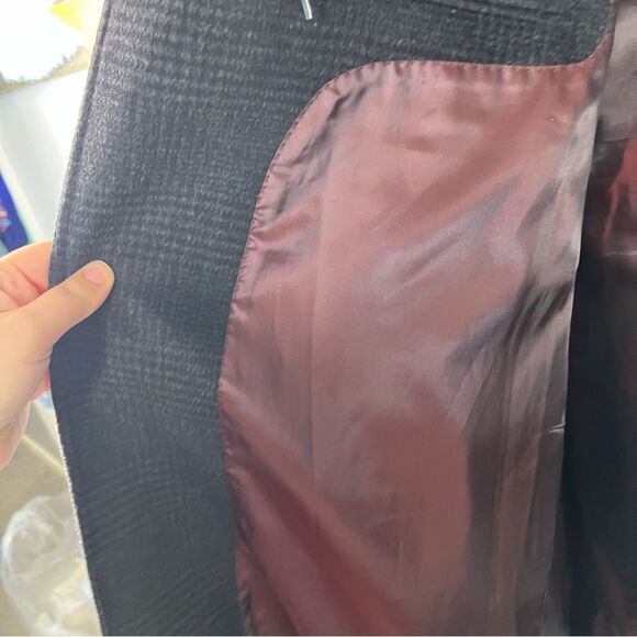 Sz 2X Daniel Hechter Paris Men's Black Wool Overcoat $298 MSRP NWOT - Picture 11 of 13